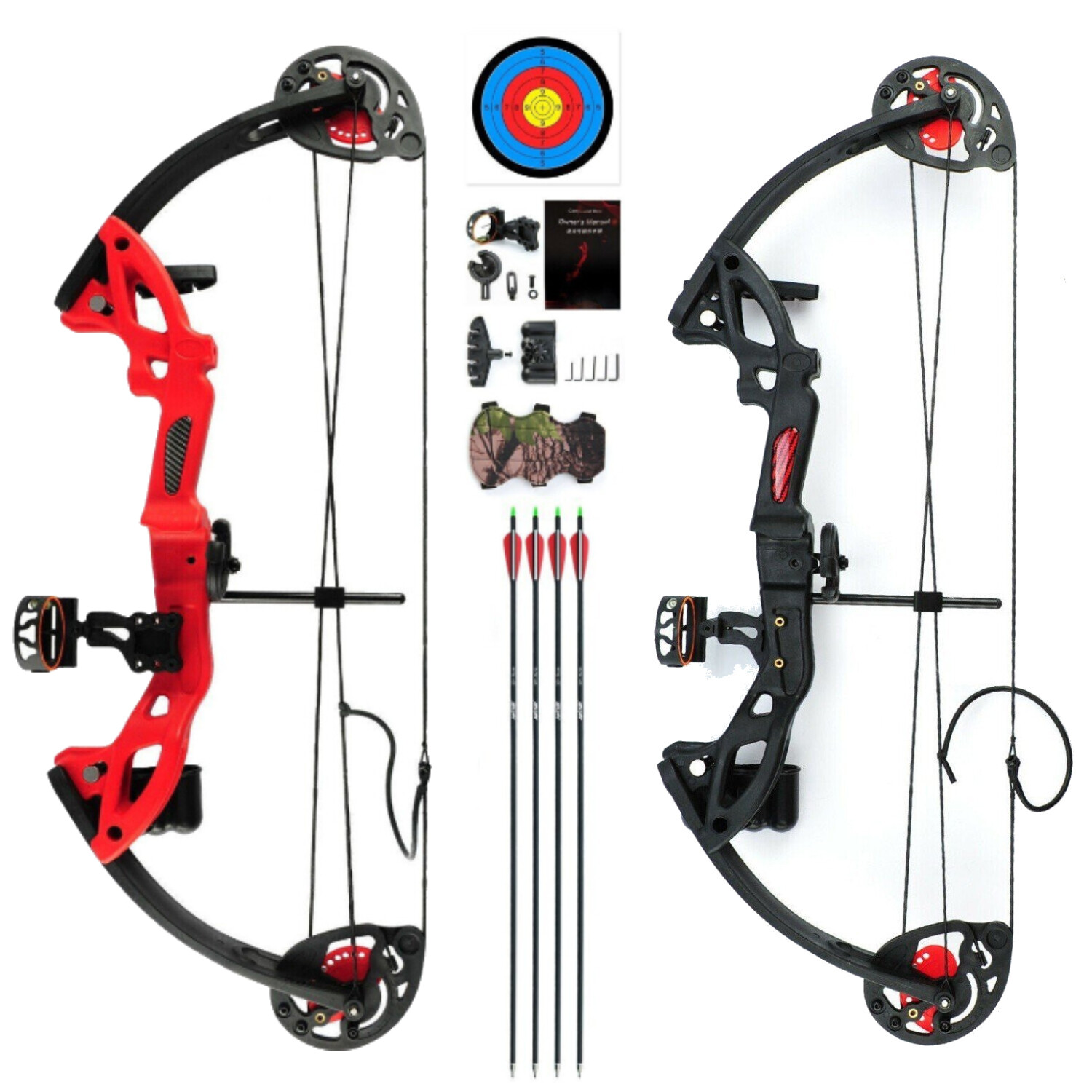 15-29 Lbs Compound Bow Kit for Youth/adults Beginner Right Hand Hunting 260fps