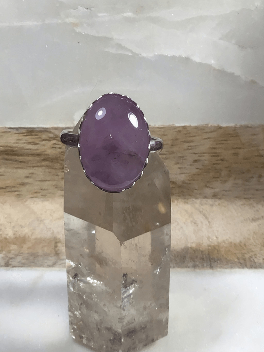 ,Ring, Lavender Amethyst Ring, NEW, size 8, Purple, Handmade