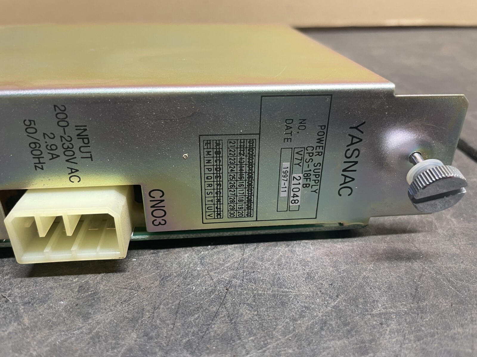 YASKAWA ELECTRIC CPS-18FB POWER SUPPLY MODULE