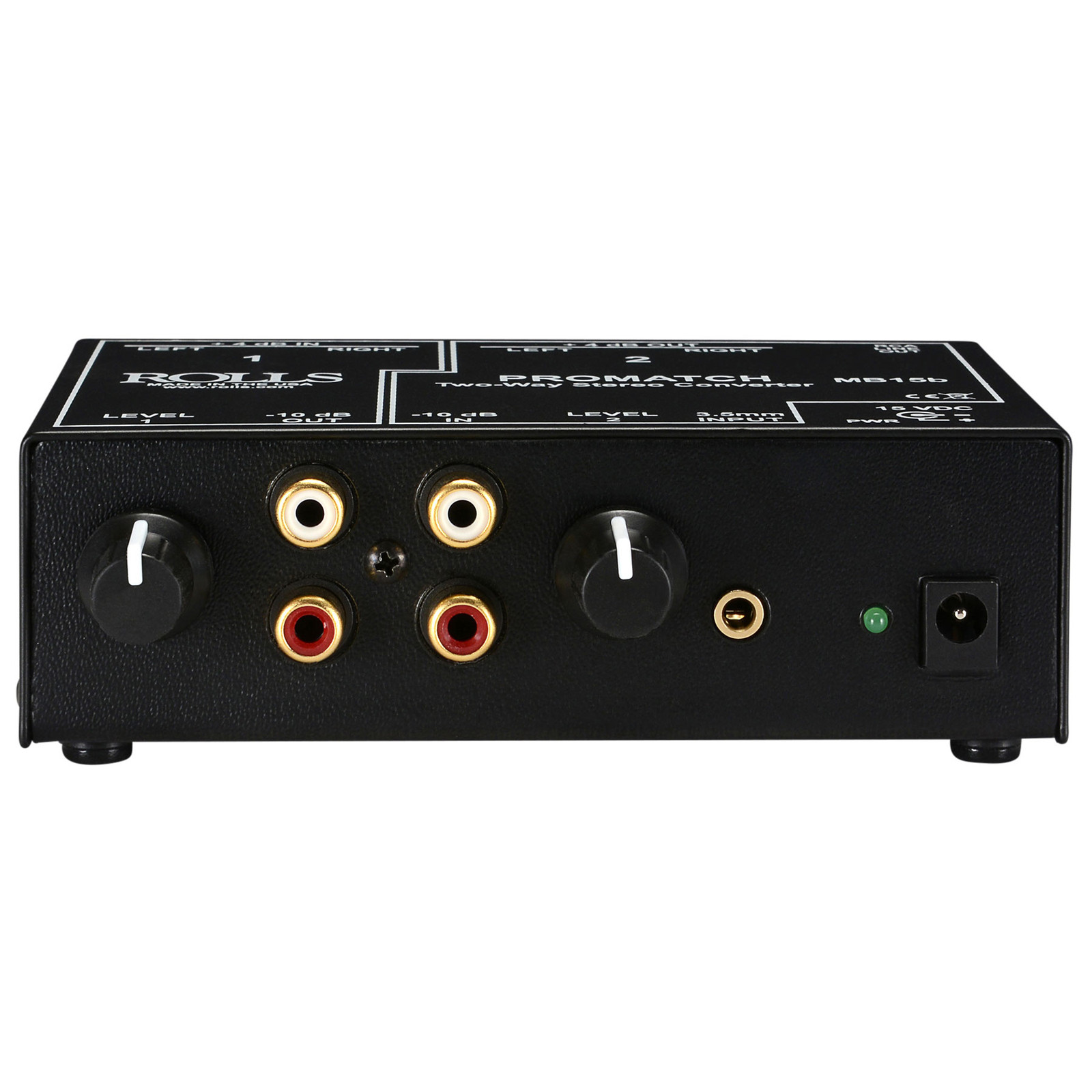 Rolls MB15b ProMatch Balanced/Unbalanced Converter 3.5mm/RCA