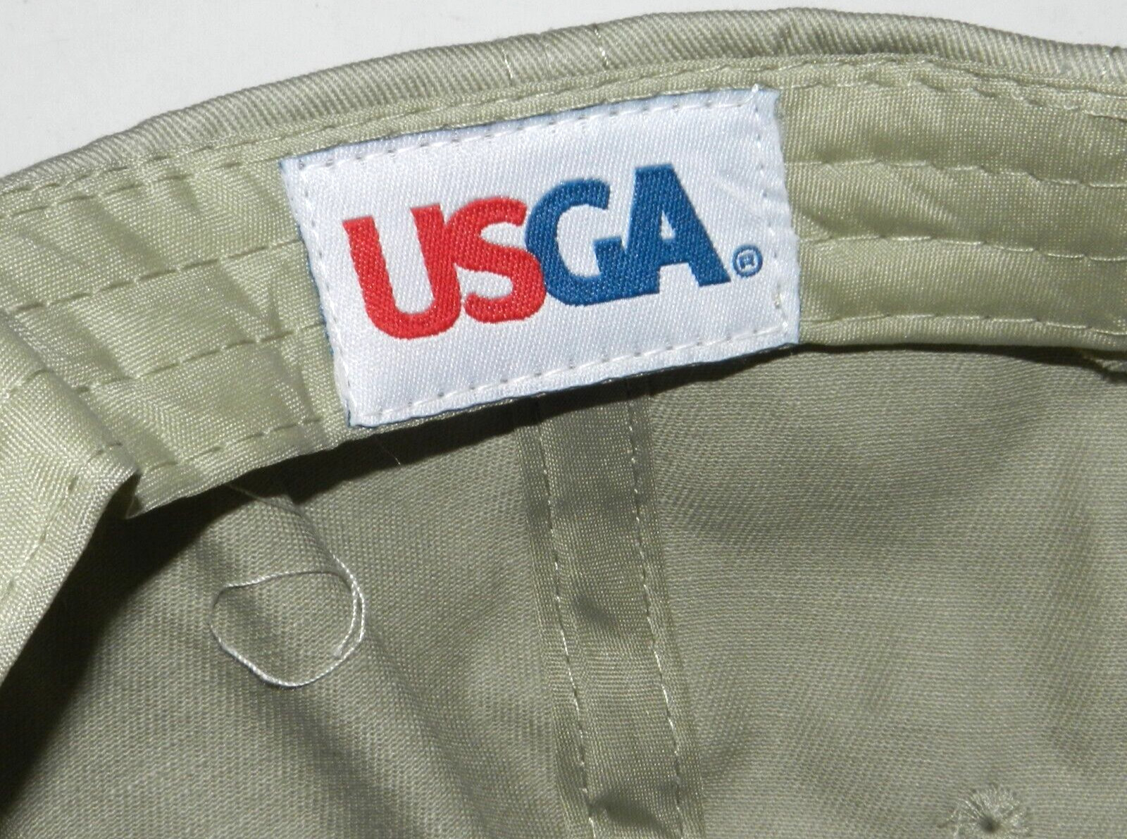 US Open PGA Golf Cap Merion 2013 USGA Member Hat Khaki Adjustable Strapback NWOT