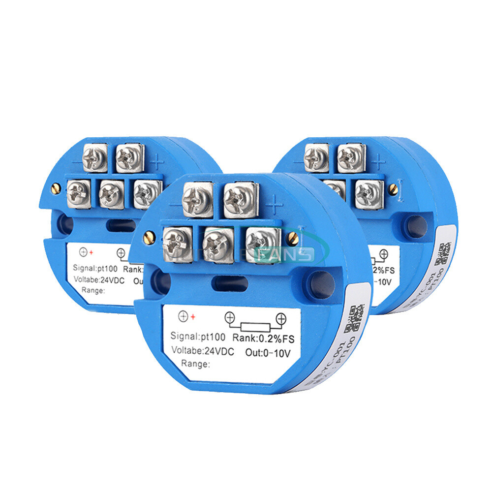 PT100 4-20mA 0-600 Celsius Thermal Resistance Converter Temperature Transmitter
