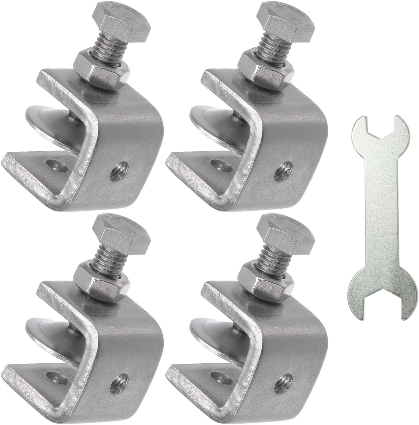 Stainless Steel C Clamps, Mini Tiger Clamp Set for Mounting, Heavy Duty Metal U