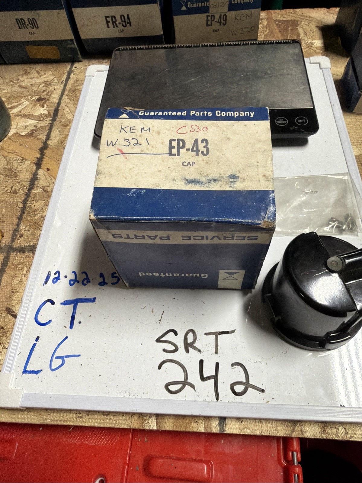 Guaranteed Parts Distributor Cap EP43, Vintage NOS Made In The USA