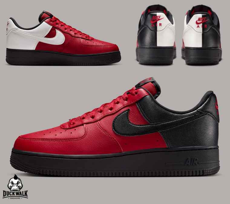Nike Air Force 1 '07 LV8 Shoes Red Black White IB6847-600 Mens Size's NEW