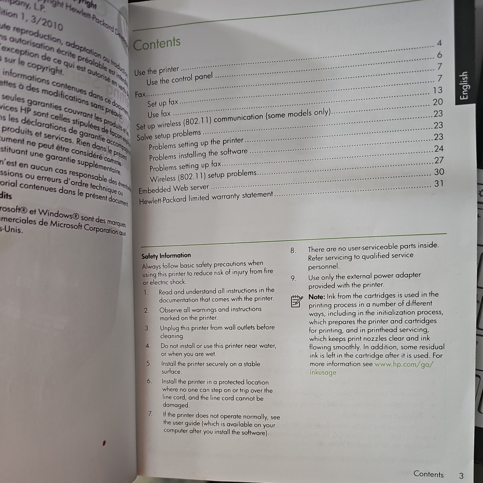 hp OfficeJet 4500 printer manual Getting Started Guide - G510 - 2010