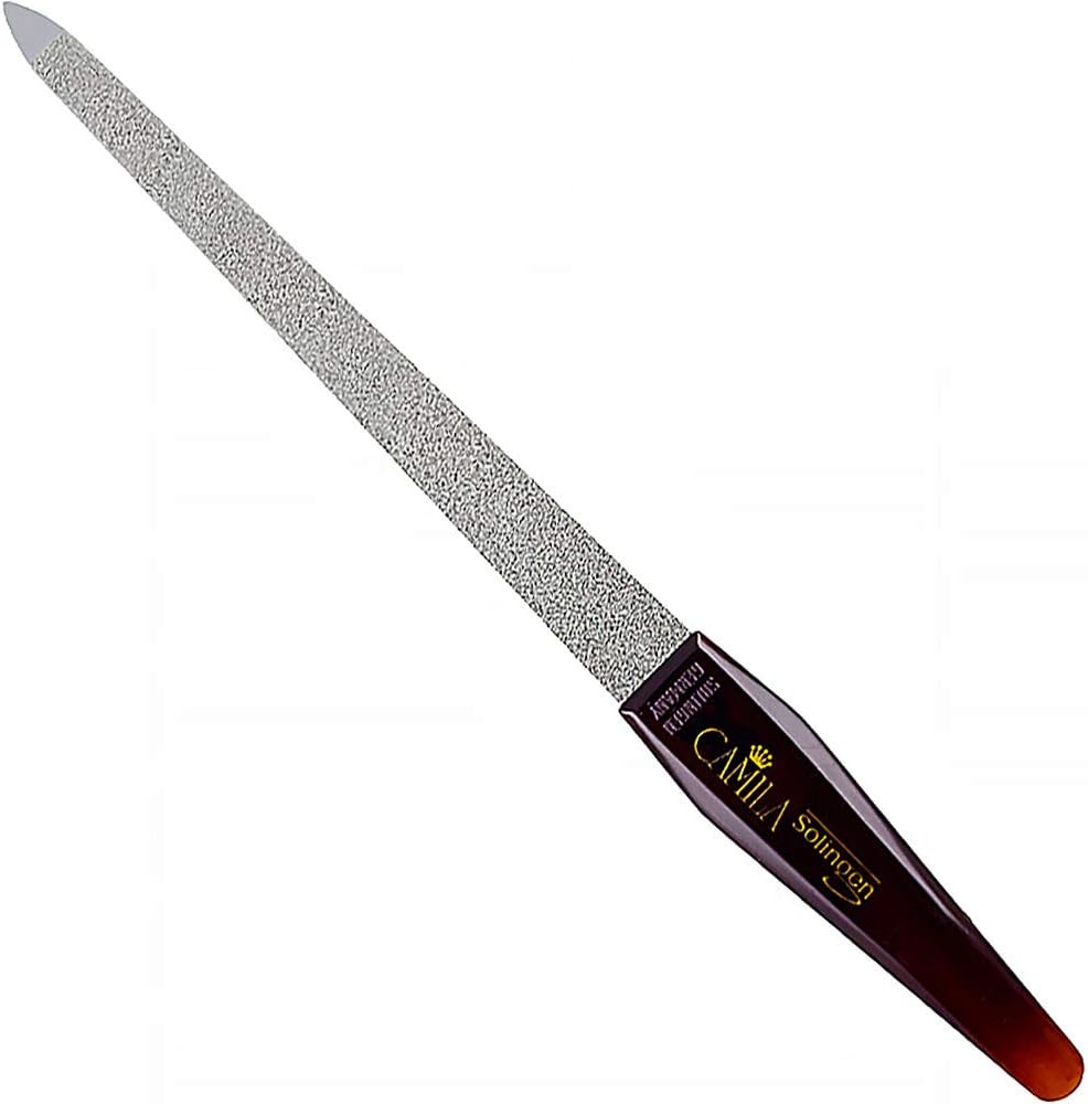 CS19 Sapphire Metal Nail File for Natural Nails Fingernail and Toenail Care, 8"