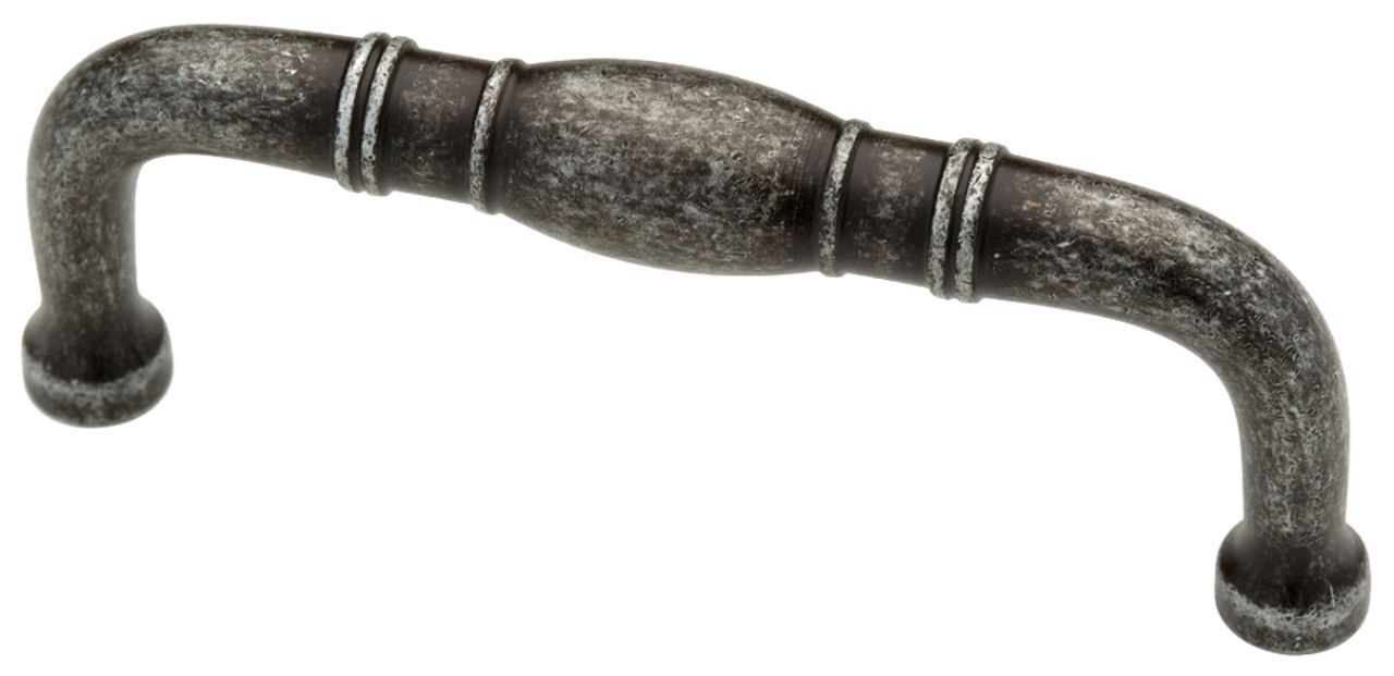 3" Turned Center Pull Antique Silver