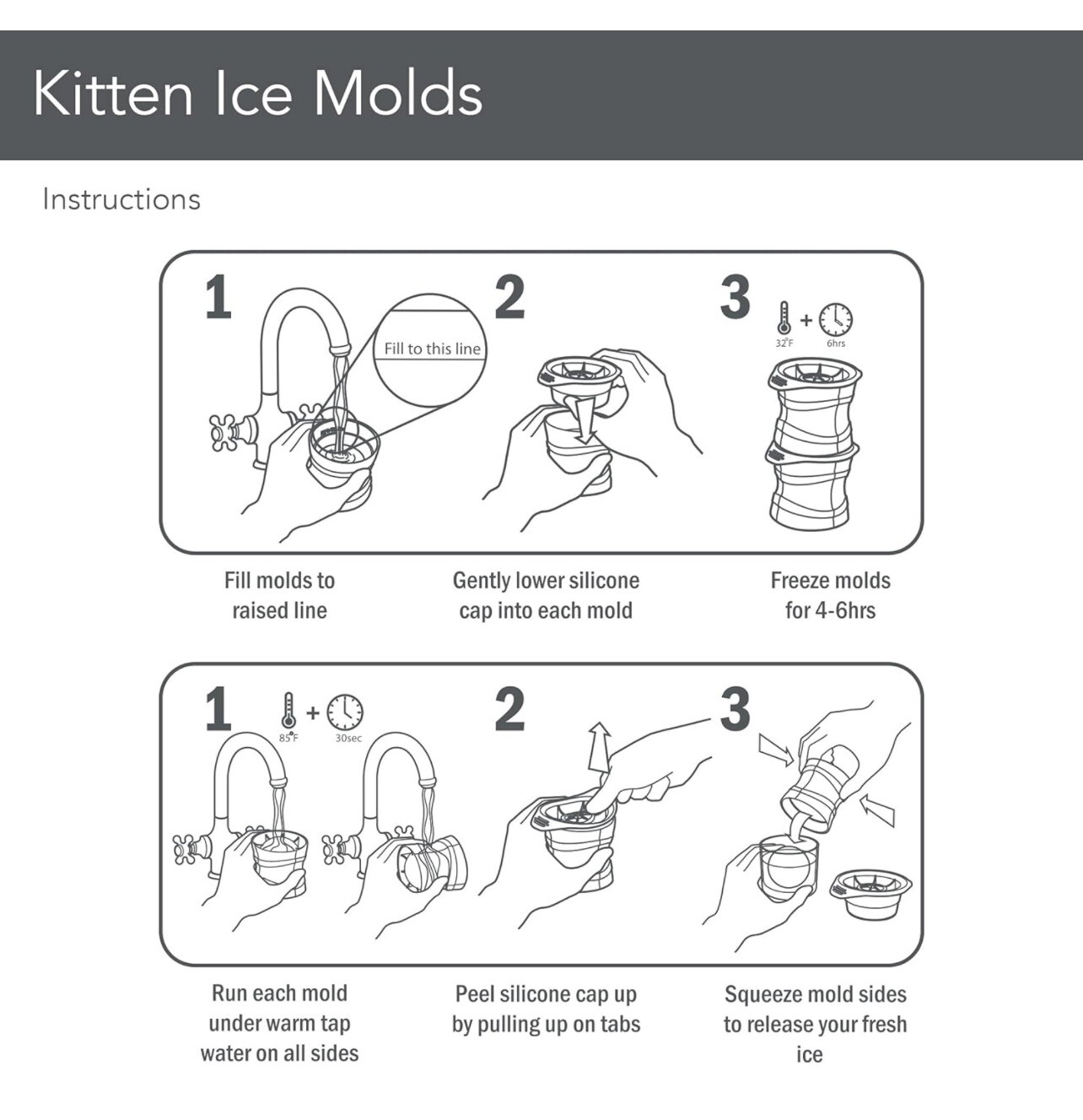 Tovolo Kitten Kitty Cat Ice Mold