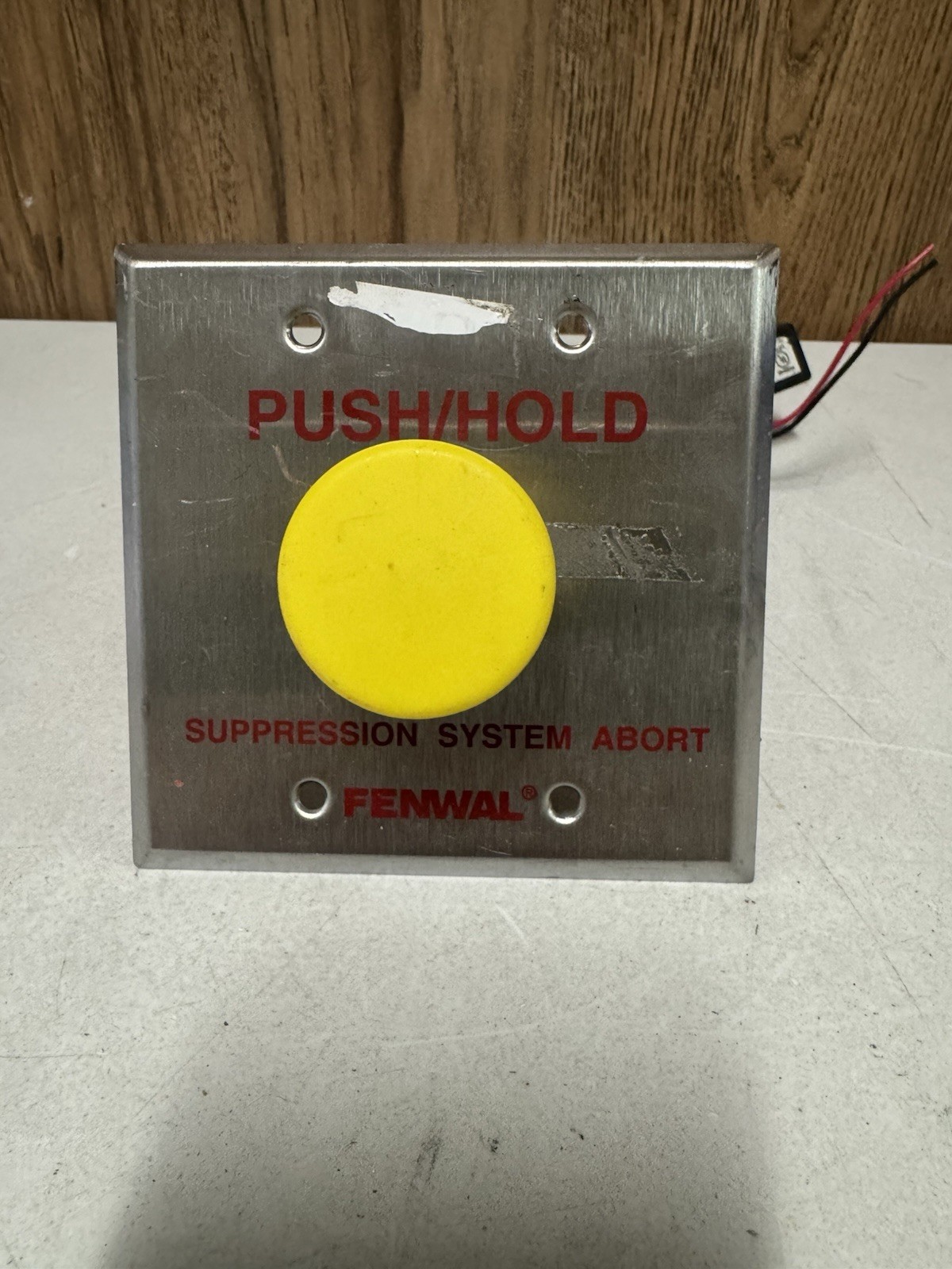 Fenwal SmartOne Suppression System Abort Push Button Untested