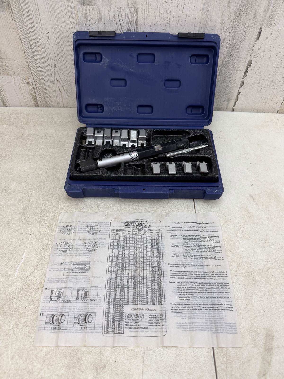 Pit Posse MX Spoke Torque Wrench Kits Complete In Case Pre-Owned Great Shape