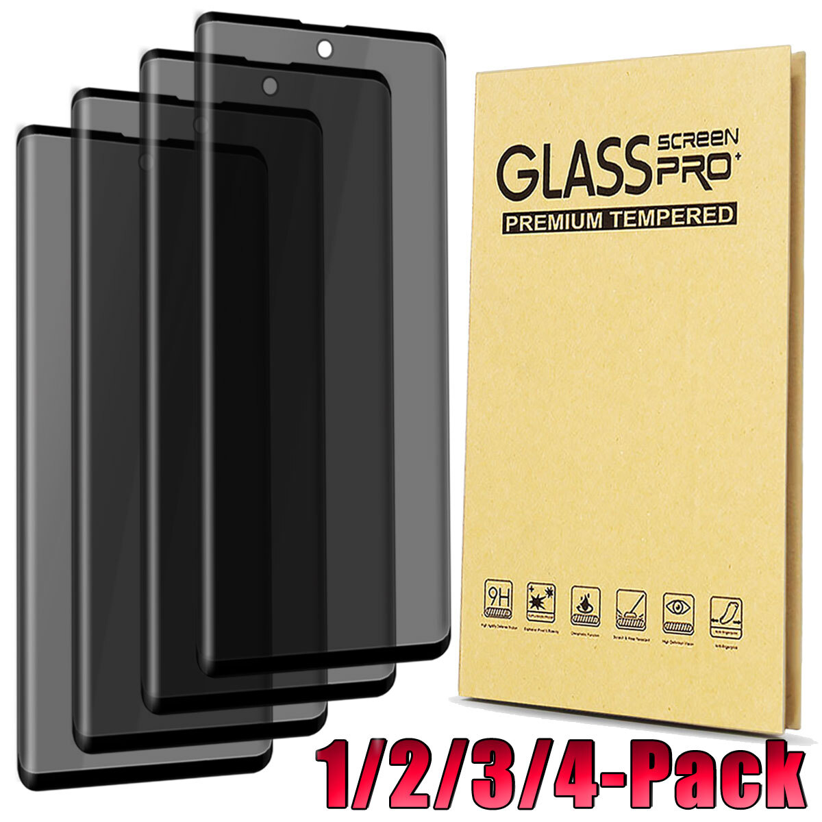 For Samsung Galaxy S25 S23 Ultra S24 FE Anti-Spy Tempered Glass Screen Protector