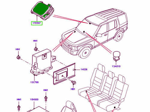 LAND ROVER RAIN WINDSHIELD SENSOR MODULE RANGE ROVER LR4 LR2 SPORT LR014238