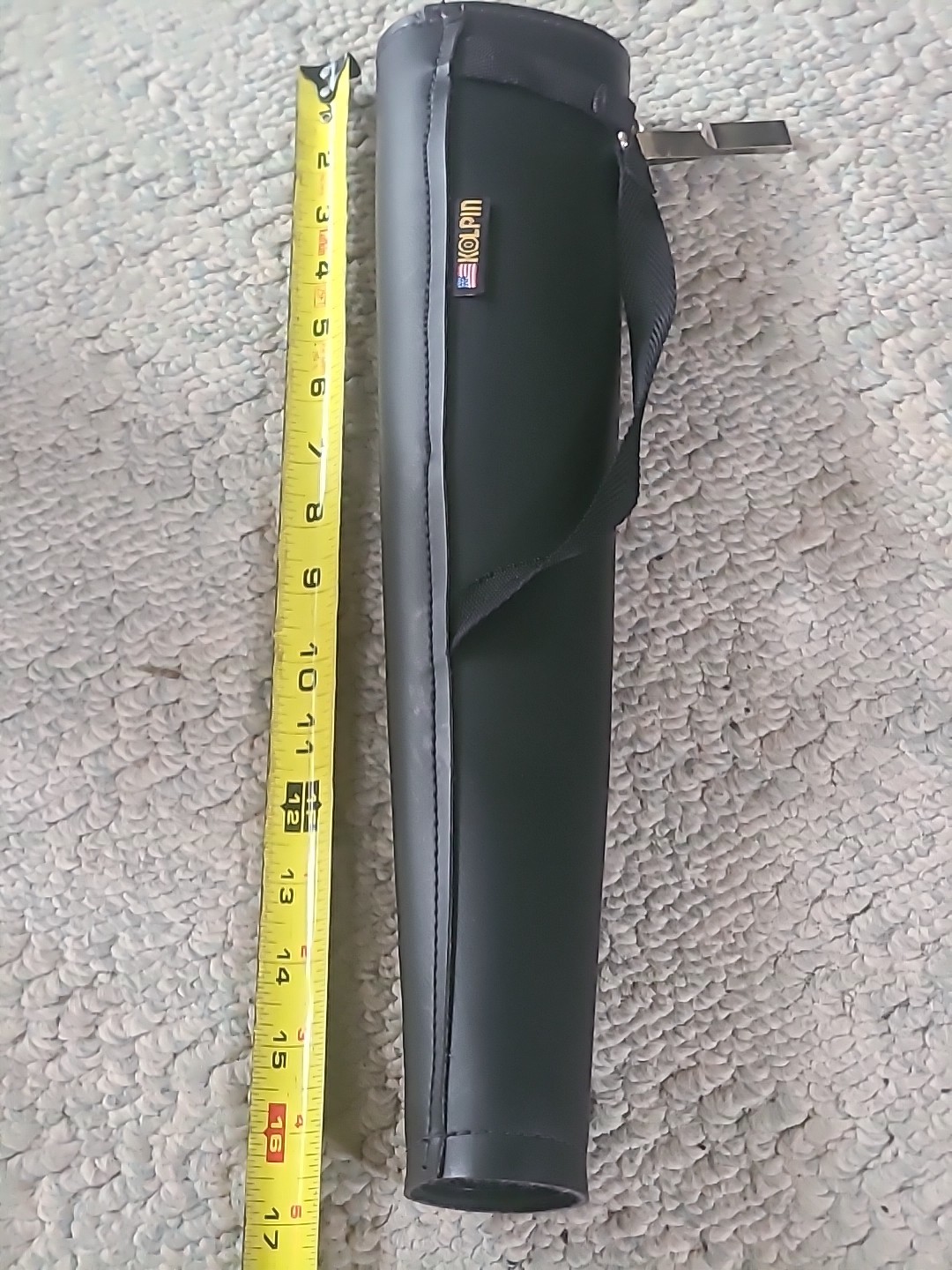 Vintage KOLPIN BROS. Black Archery Quiver 16 1/2”USA MADE Arrow Quiver