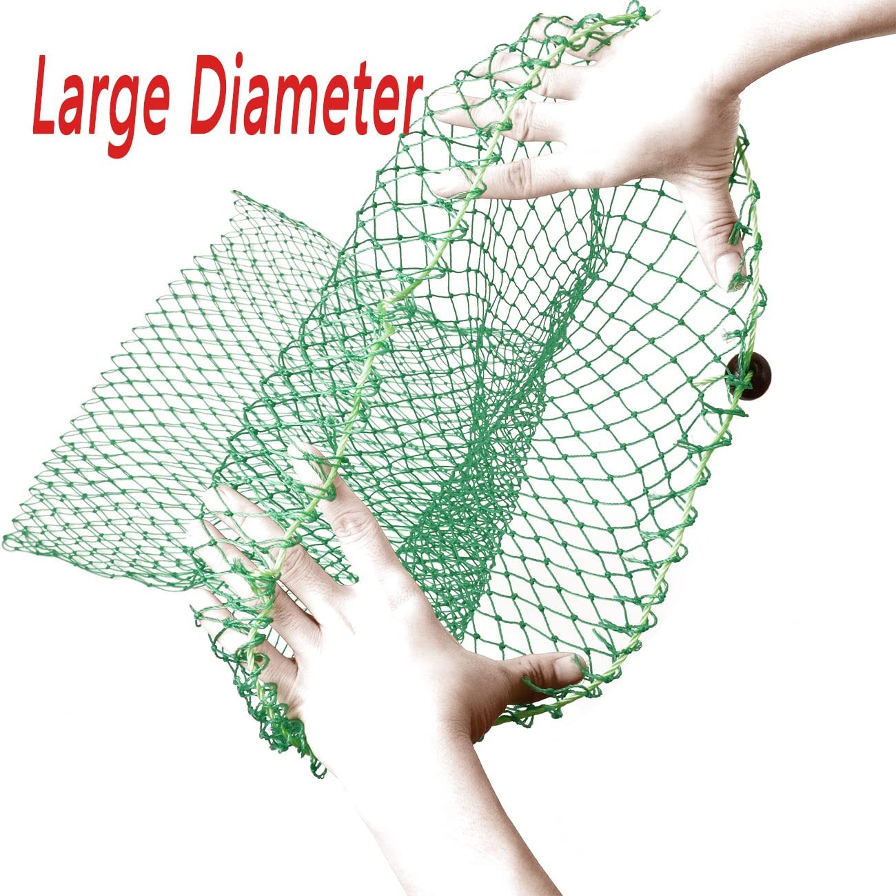 Fishnet Bag Foldable Diving 35 Inch Long 35.5inch, green
