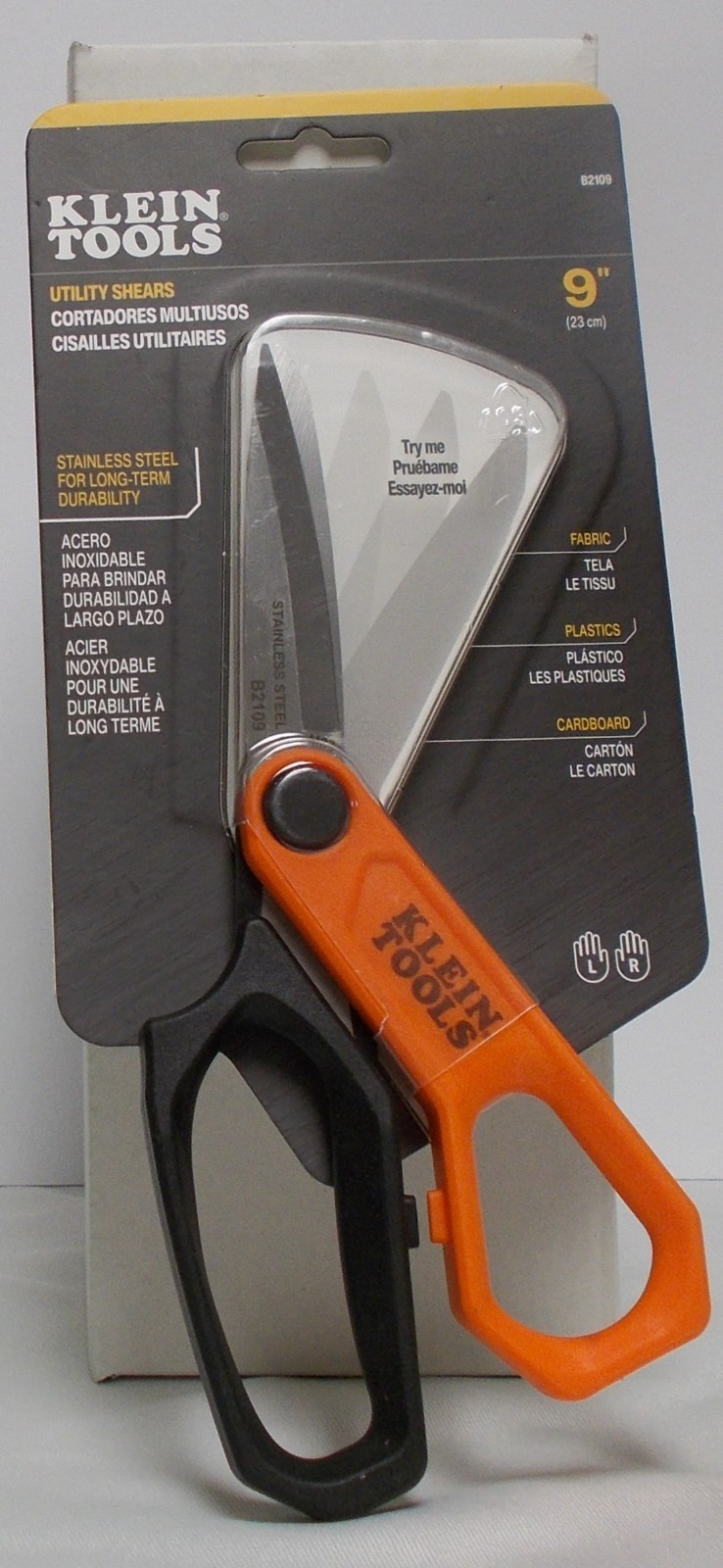 Klein Tools B2109 Stainless Steel Utility Shears 9"