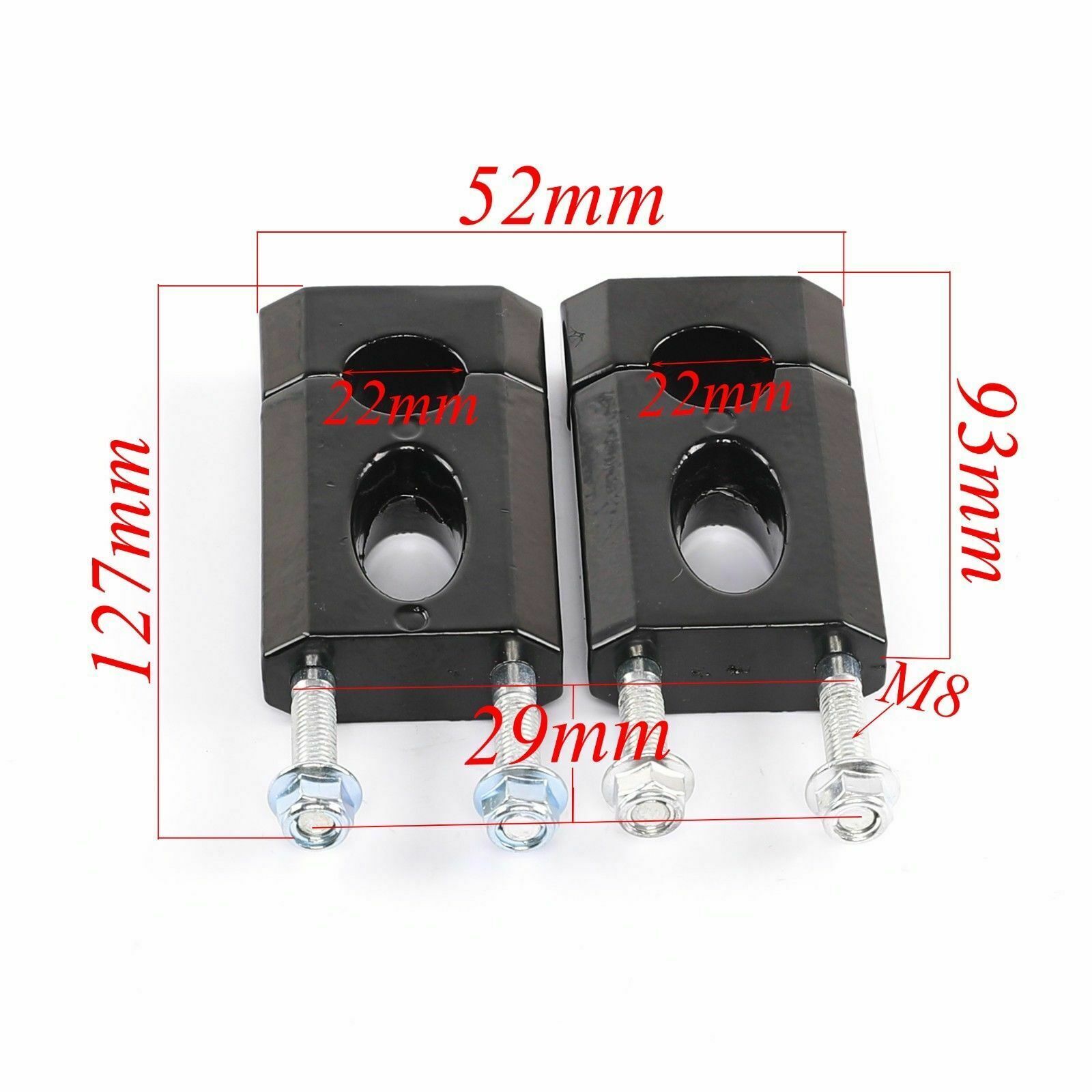 7/8" 22MM HANDLEBAR CLAMPS RISER FOR PIT DIRT BIKE M