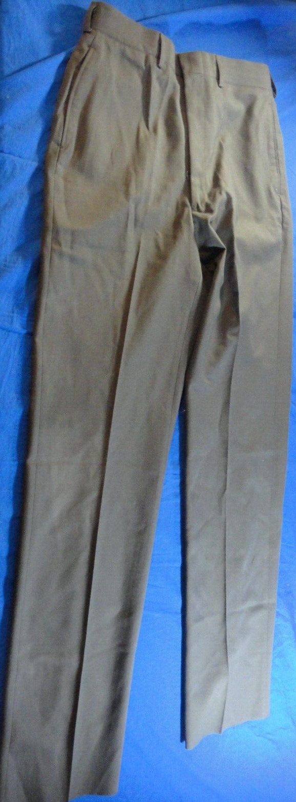 DLA SERGE GREEN AG-344 CLASS A ARMY DRESS GREEN UNIFORM TROUSERS PANTS 29X34.5