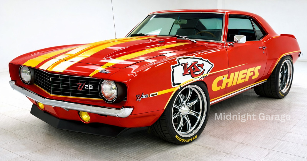 Kansas City Football Muscle Car Wall Art – Digital Download – Man Cave Poster
