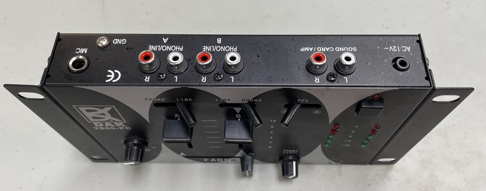 DAK 2800 PC Interface DJ Mixer Stereo NO POWER CORD