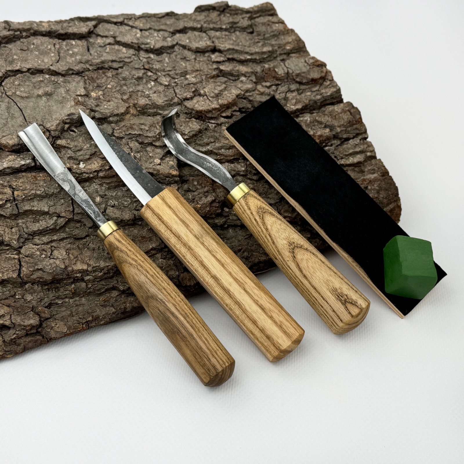 Wood Carving Kit – Forged Tools with Ergonomic Handles, Sharpening Set & Case