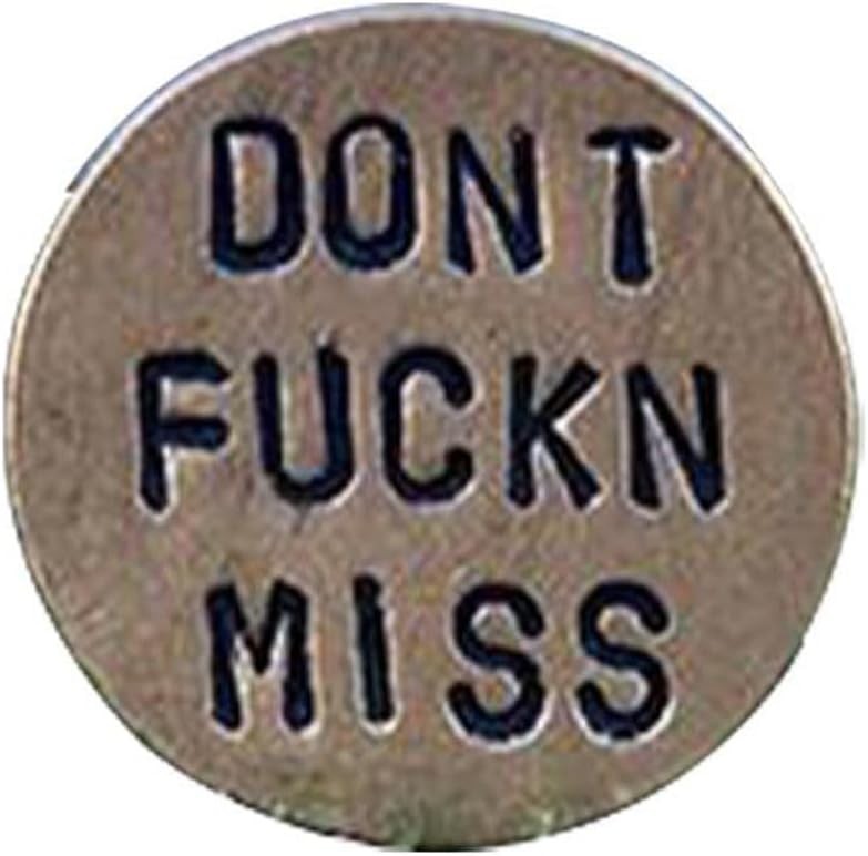 Gold Adult Humor Novelty Golf Ball Markers Funny Golf Ball Marker for Men with F