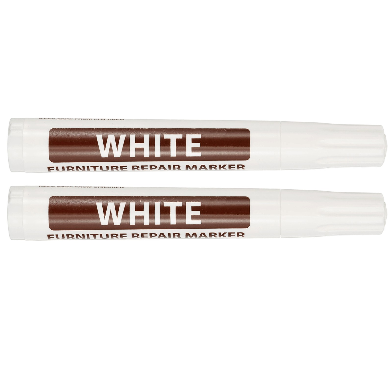 2Pcs, Furniture Markers Touch Up Furniture Repair Kit White