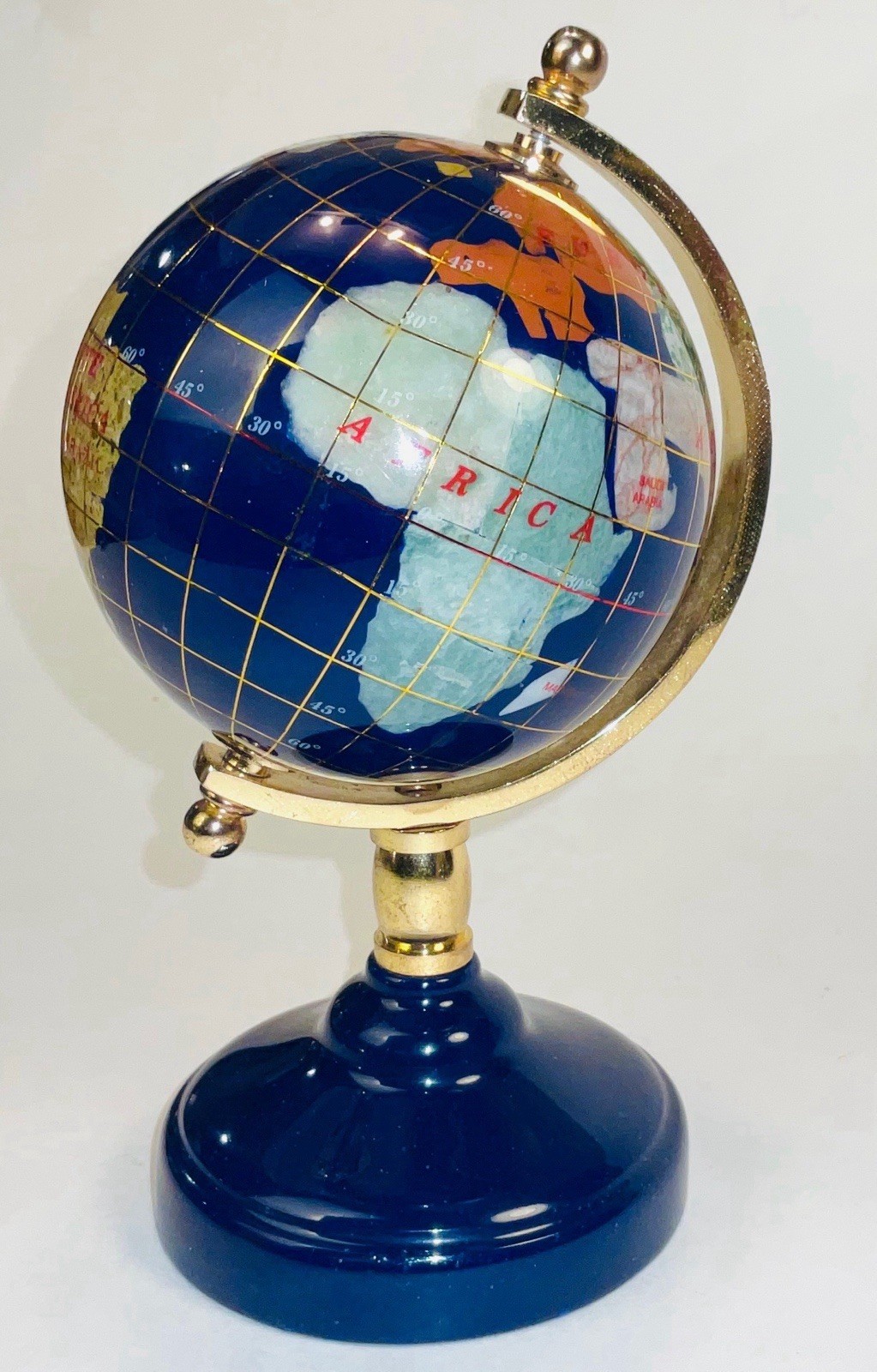 Globe World Map Desktop Globe 6" Deep Blue