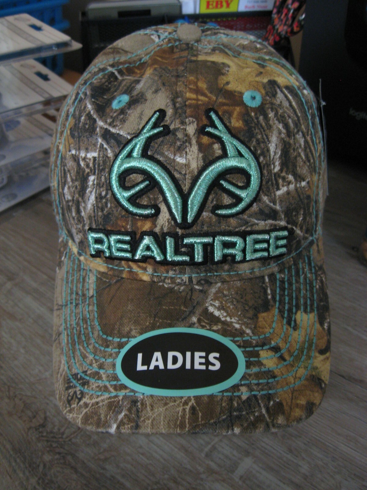 Ladies Raised RealTree Logo Embroidered Women's Hunting Shooting Cap OSFM