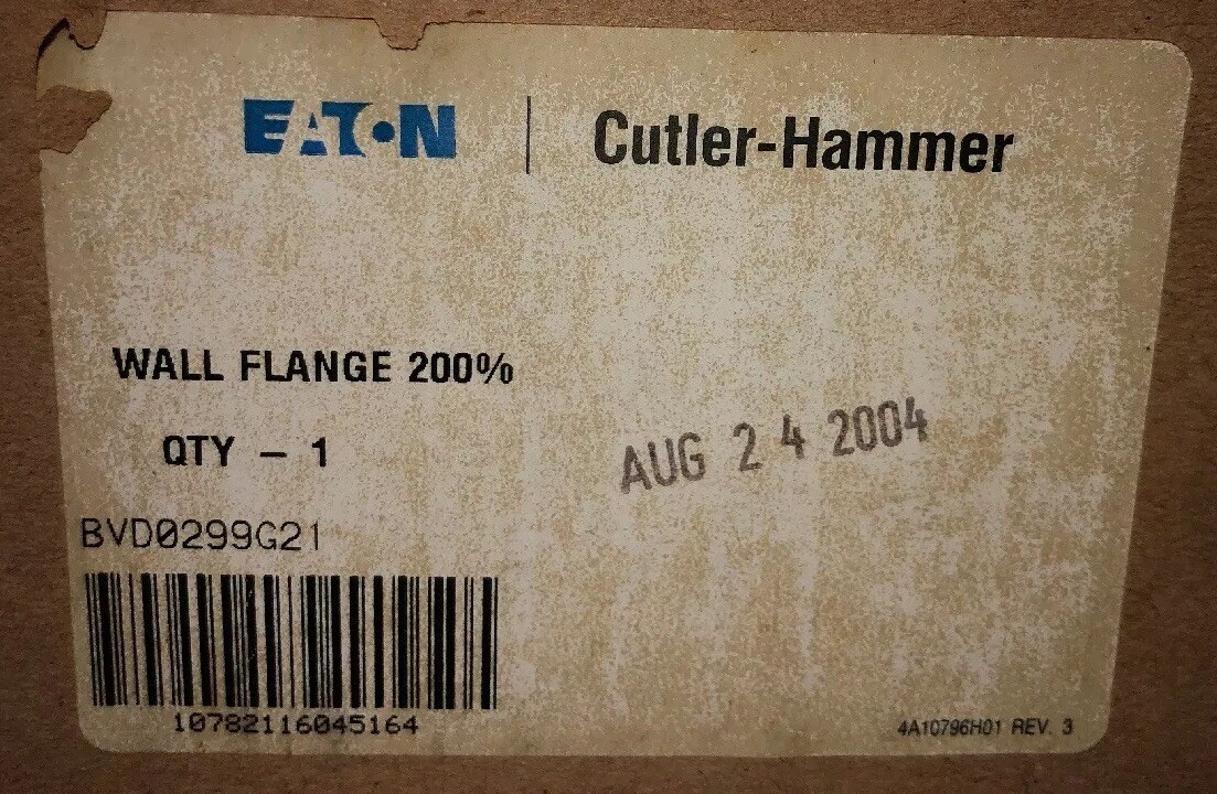 Cutler-Hammer Wall Flange 200% BVD0299G21