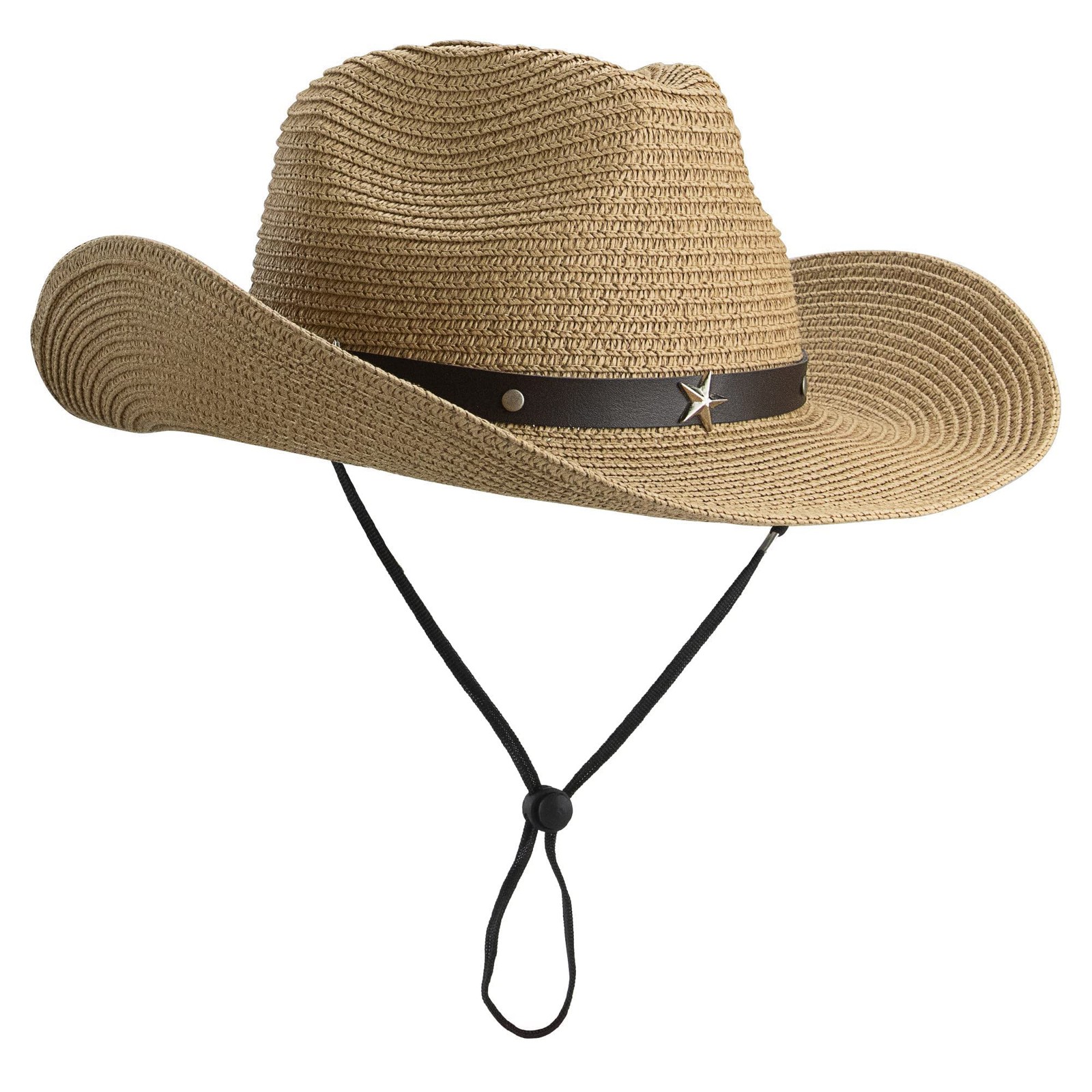 Toddler-Kids Summer-Cowboy-Hats Wide-Brim Sun-Straw-Western-Hat for Boys-Girl...