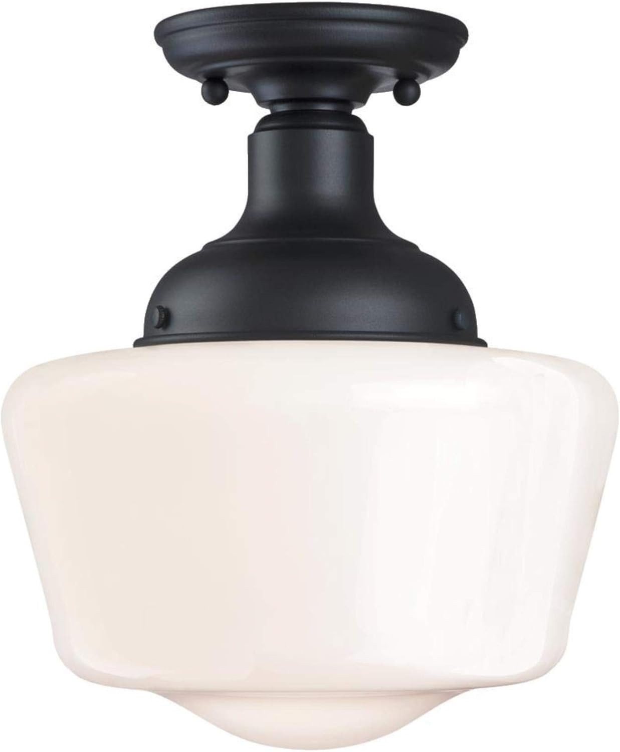 6578300 Scholar 9 Inch Vintage One-Light Semi-Flush Mount Outdoor Ceiling Light