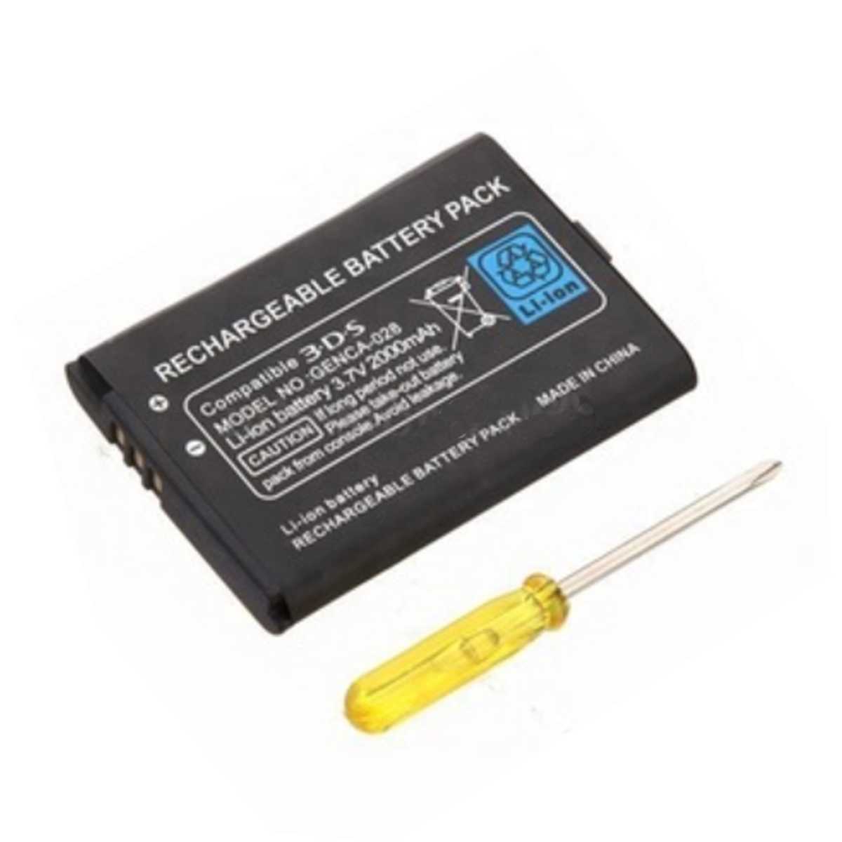 Nintendo 3DS and 2DS Battery with Screwdriver, CTR-003 Compatible