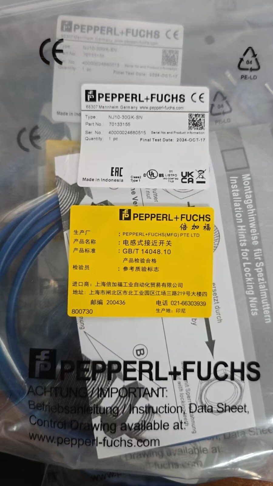 1PCS Proximity Switch Sensor NJ10-30GK-SN