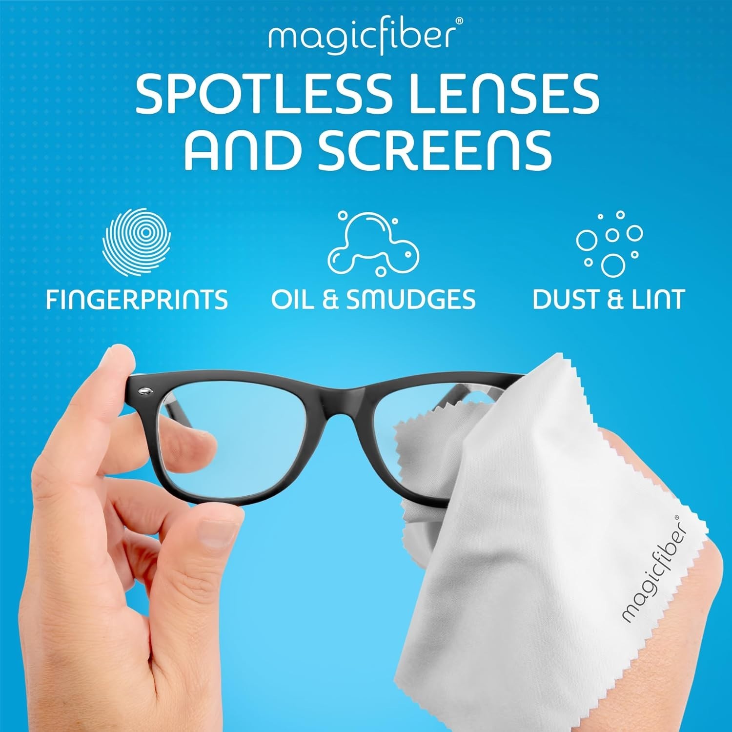 Versatile 6-Pack Microfiber Cloth - Perfect for Lenses, Screens & Every Surface