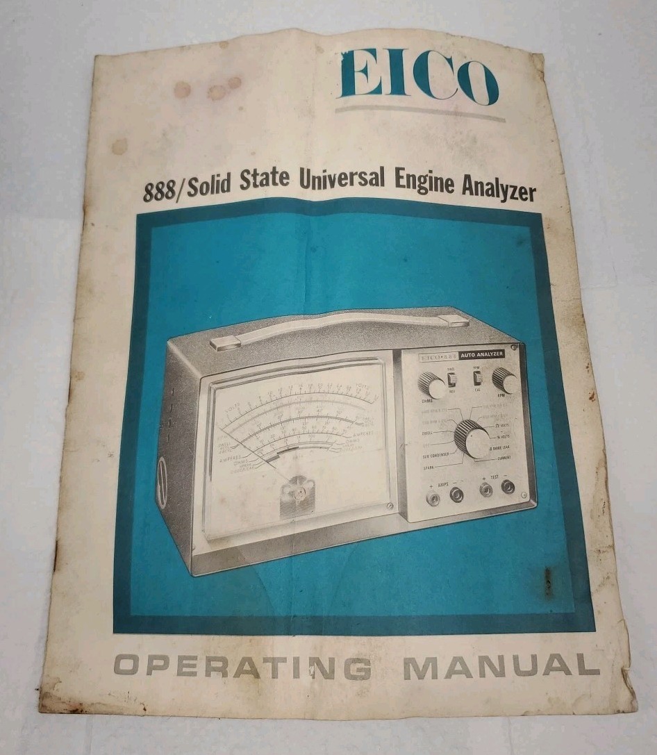 EICO Model 888 Auto Analyzer Engine Analyzer Meter