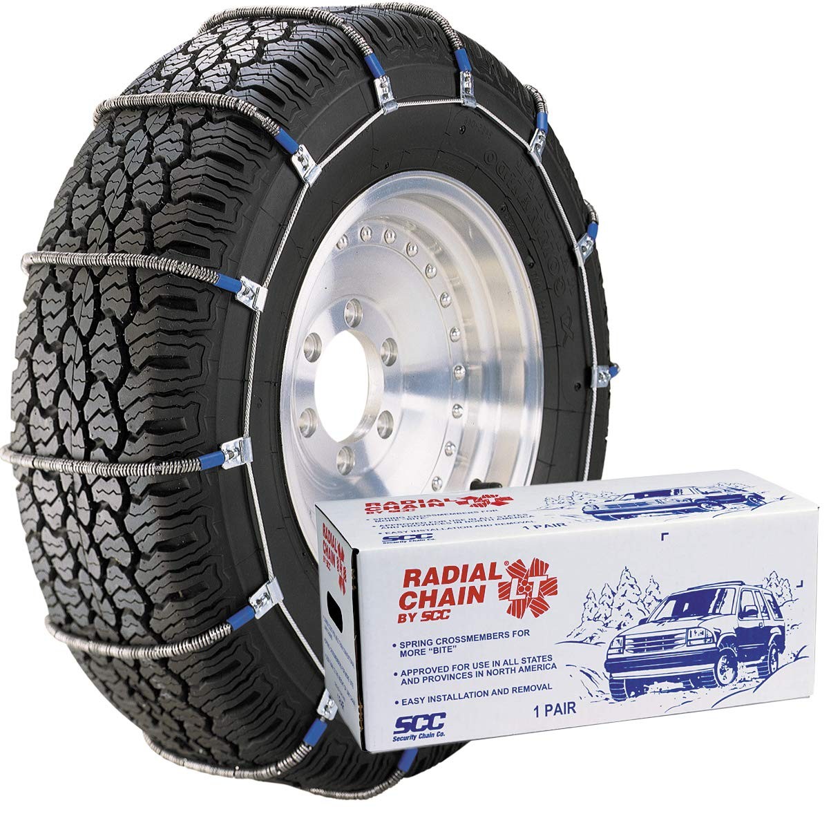 TC2111MM Radial Chain LT Cable Tire Traction Chain for Light Trucks  Set of 2