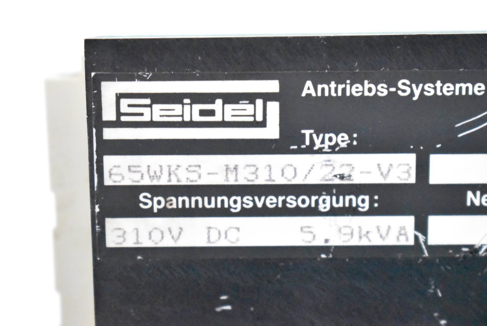 Seidel Servo Amplifier 65WKS-M310/22-V3