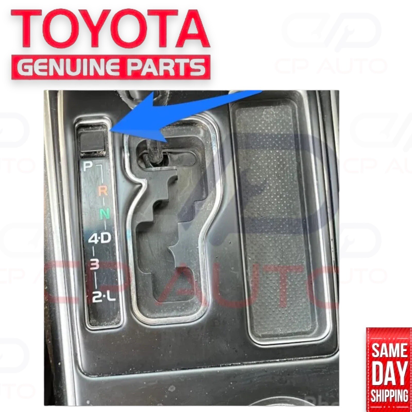 05 - 15 TOYOTA TACOMA SHIFT LOCK RELEASE BUTTON TRIM COVER BLACK CAP OEM NEW