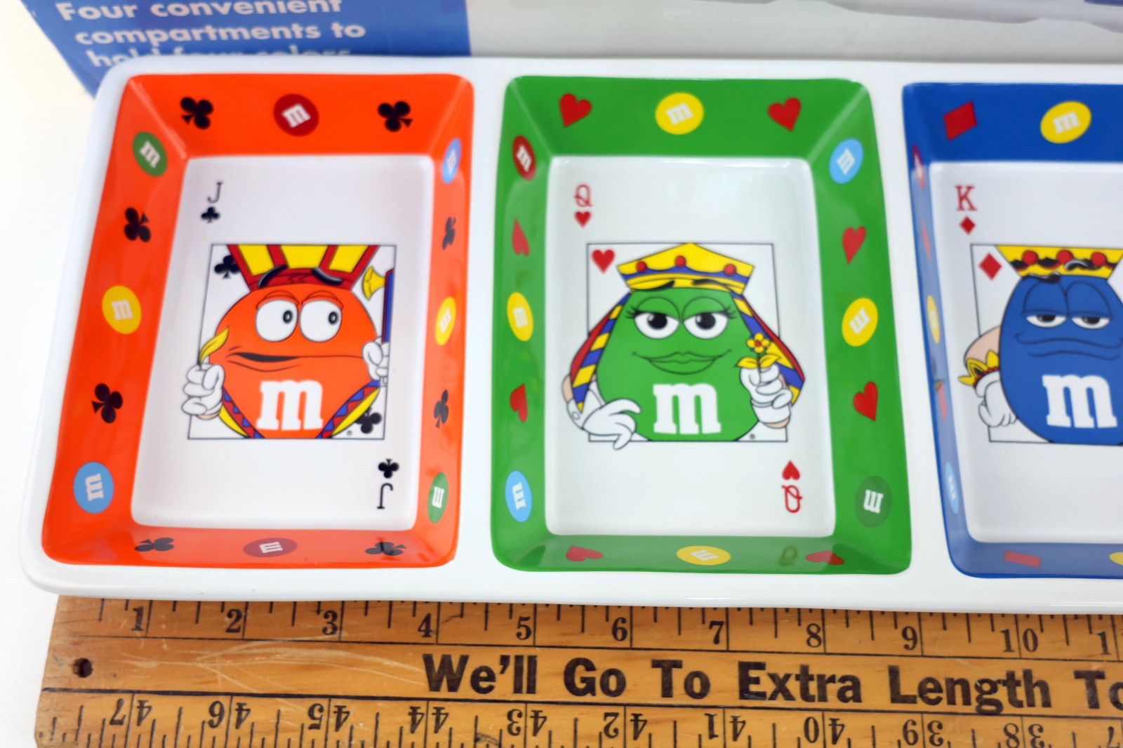 M&M’s World Las Vegas Multi Card Candy Dish with Four Compartments