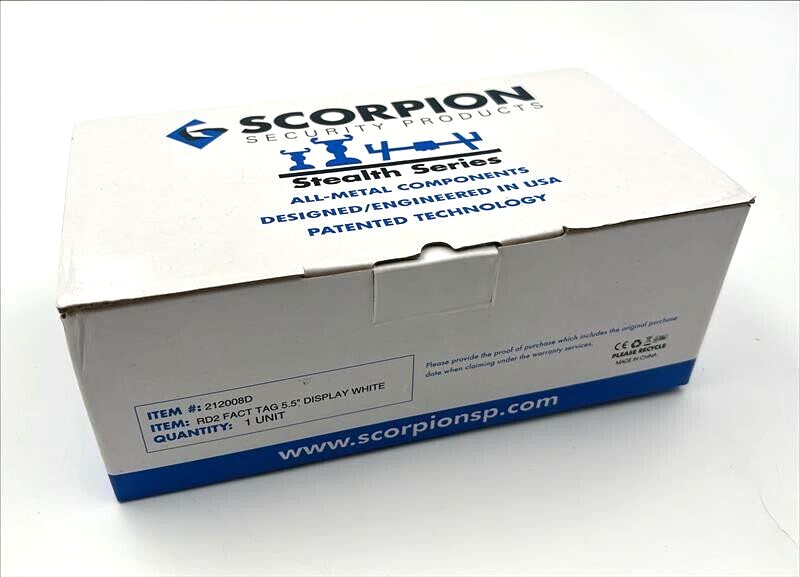 Scorpion Security Products 212008D Smartphone RD2 5.5" Display
