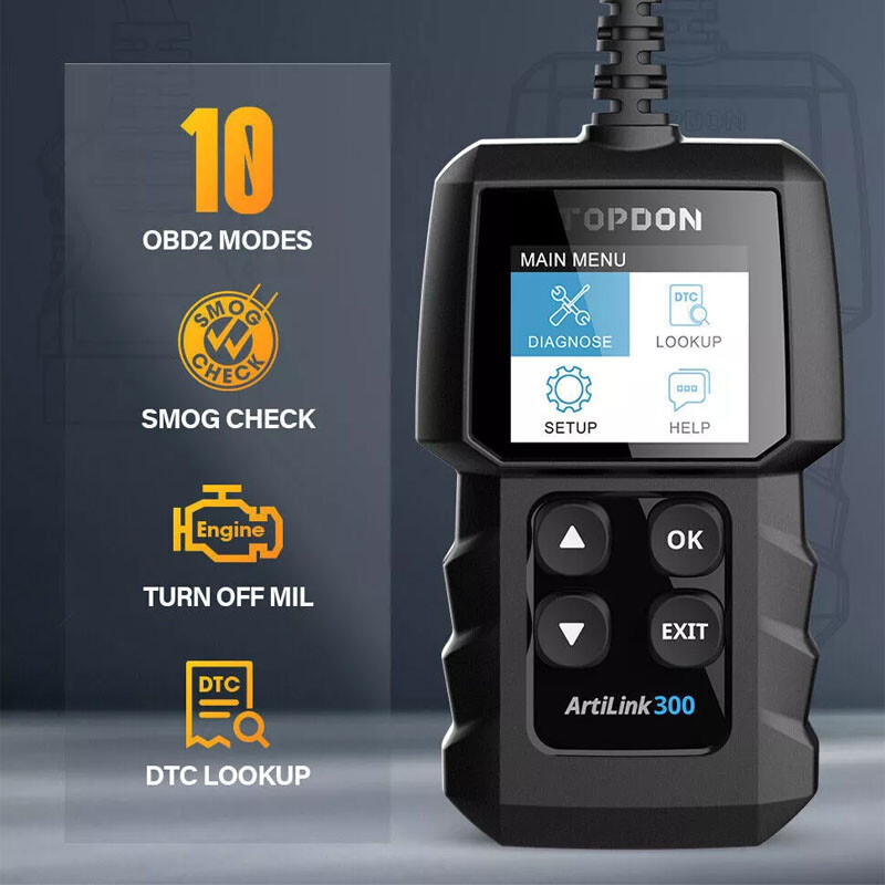 TOPDON AL300 Car Code Reader OBD2 Diagnostic Scan Tool For Ford Holden BMW VW