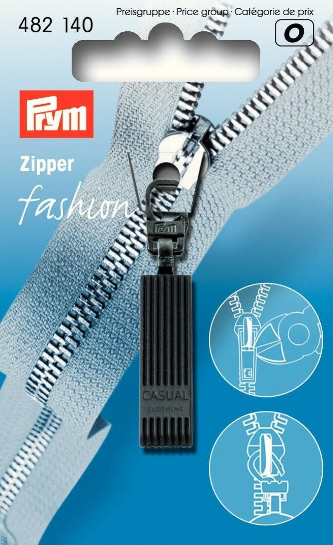Fashion-Zipper Casual Black