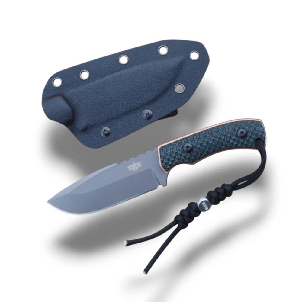 Copper Edition Full Tang Knife Japanese D2 Steel G10 Kydex Sheath SCORPCO D