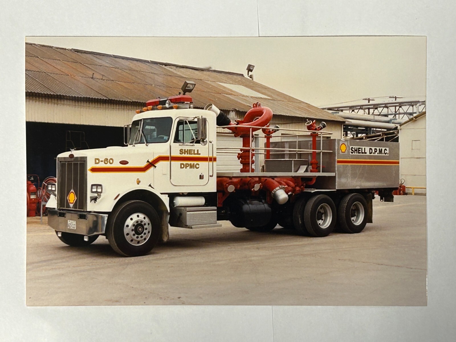 Shell Oil DPMC TX Peterbilt Deluge Wagon Fire Apparatus Photo A58