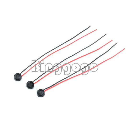 10pcs 4*1.5mm Electret Condenser Microphone MIC Capsule 2 Leads