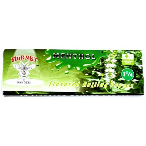 Menthol Juicy Flavored 1 1/4 Rolling Papers by Hornet 50Lvs USA Shipped
