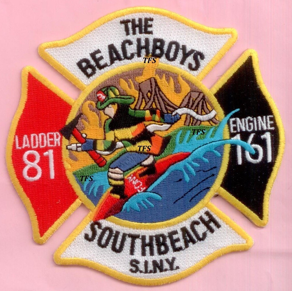 New York City Fire Dept Engine 161 Ladder 81 Patch Beachboys