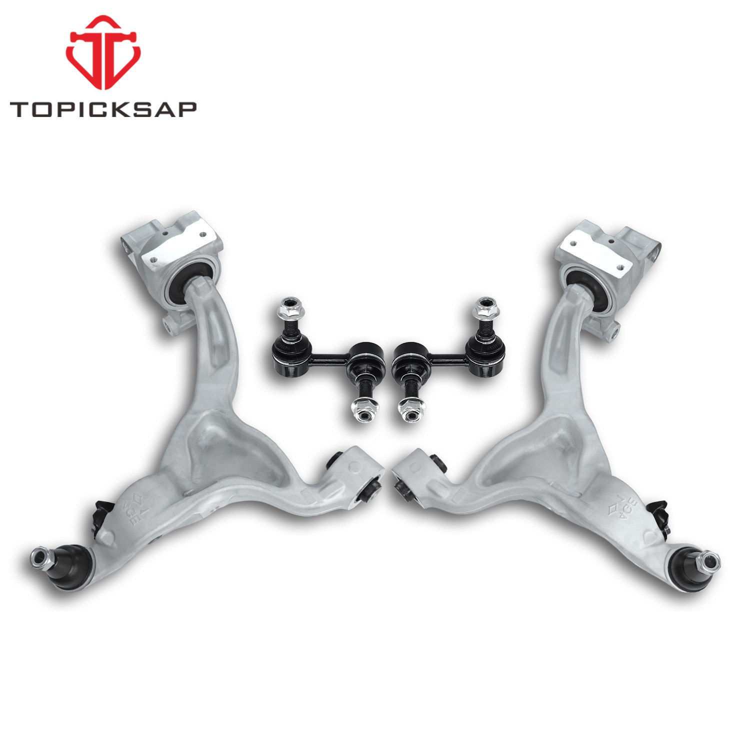 Front Lower Control Arms Sway Bars Link Fit 2014-2019 2020 Infiniti Q50 Q60 AWD