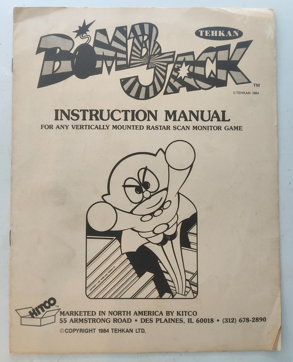 BOMBJACK manual with schematic sheet